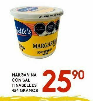 Alsuper Margarina con sal tinabelles 454gr oferta