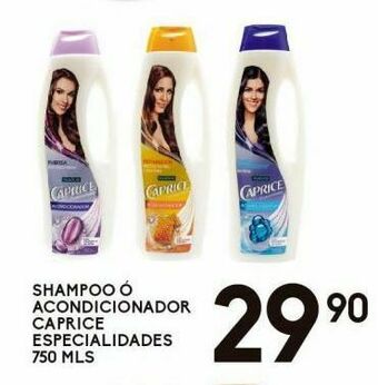 Alsuper Shampoo o acondicionador caprice 750ml oferta