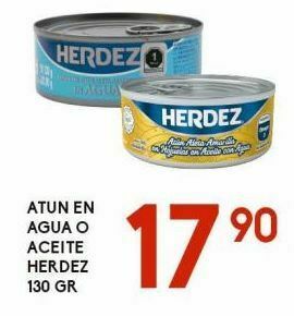 Alsuper Atún en agua o aceite herdez 130g oferta