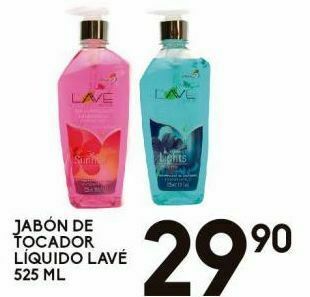 Alsuper Jabón de tocador líquido lavé 525ml oferta