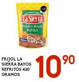 Alsuper Frijol la sierra bayos refritos 430g oferta