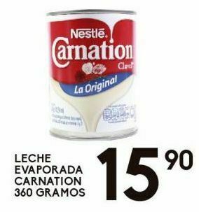 Alsuper Leche evaporada carnation 360g oferta