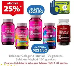 Farmacia San Pablo Belabear Colágeno+Biotina 100 gomitas. Belabear Night-Z 100 gomitas. oferta