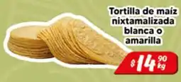 El Florido Tortilla de maíz nixtamalizada blanca o amarilla oferta