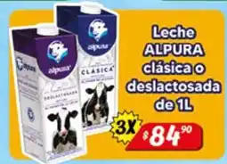 El Florido Leche ALPURA clásica o deslactosada oferta