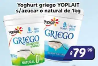 Yoplait Yoghurt griego s/azúcar o natural