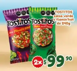 El Florido Tostitos Tostitos salsa verde o flamin'hot oferta