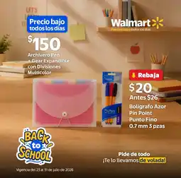 Walmart Azor Bolígrafo Pin Point Punto Fino oferta