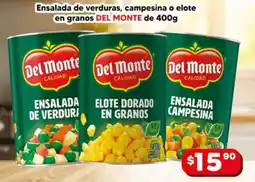 El Florido Del Monte ensalada de verduras campesina o elote oferta