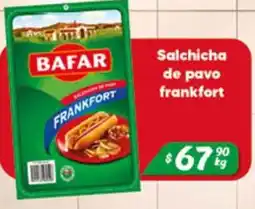 El Florido Bafar salchicha de pavo frankfort oferta