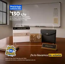 Walmart Vareidad de Planificador Semanal, Set de Clips y chinchetas O Carpeta Porta documentos Pen + Gear oferta