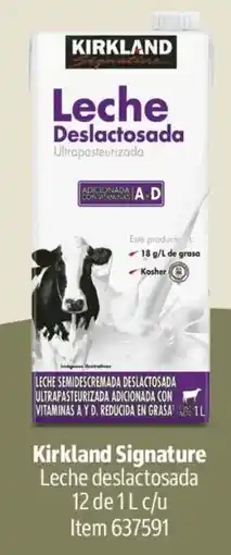 Costco Kirkland Signature Leche deslactosada oferta
