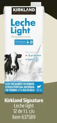 Costco Kirkland Signature Leche light oferta