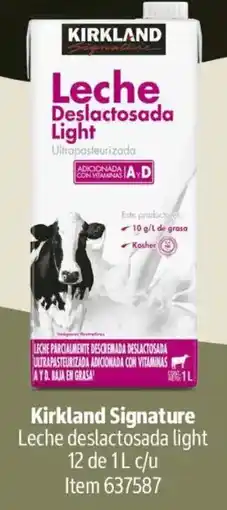 Costco Kirkland Signature Leche deslactosada light oferta