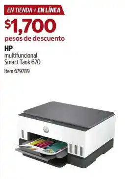 Costco hp multifuncional smart tank 670 oferta