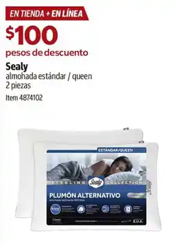 Costco Sealy almohada estándar / queen oferta
