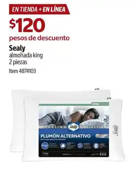 Costco Sealy almohada king oferta