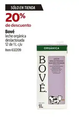 Costco Bové leche orgánica deslactosada oferta