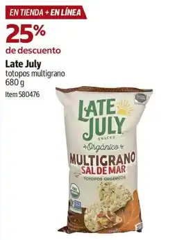 Costco Late july totopos multigrano oferta