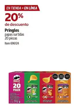 Costco Pringles papas surtidas oferta