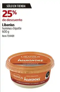Costco Libanius hummus chipotle oferta