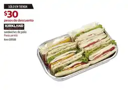 Costco kirkland signature sandwiches de pollo oferta