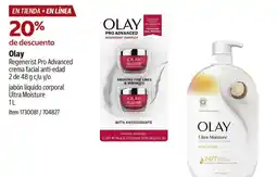 Costco Olay Regenerist Pro Advanced crema facial anti-edad jabón líquido corporal Ultra Moisture oferta