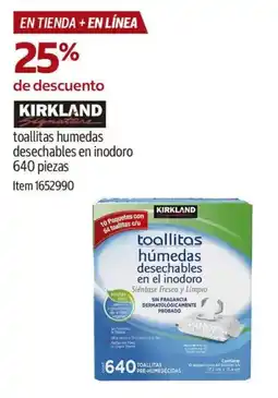 Costco kirkland toallitas humedas desechables en el inodoro oferta