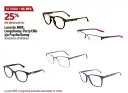 Costco Lacoste, nike, longchamp, perry ellis y/o psycho bunny armazones oftálmicos oferta