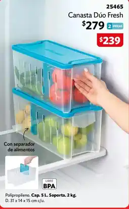 BetterWare Canasta Dúo Fresh oferta