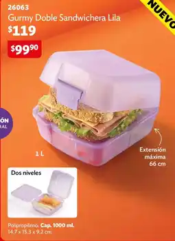 BetterWare Gurmy Doble Sandwichera Lila oferta