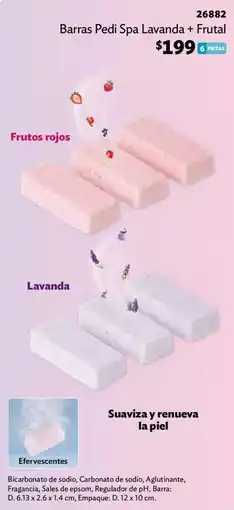 BetterWare Barras Pedi Spa Lavanda + Frutal oferta