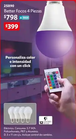 BetterWare Better Focos 4 Piezas oferta