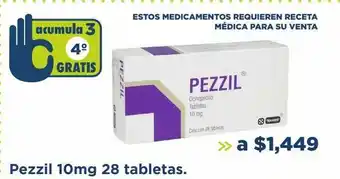 Medicamentos pezzil 10 mg 28 tab