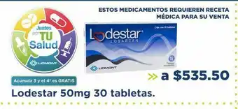 Farmacia San Pablo Medicamentos lodestar 50 mg 30 tabletas oferta