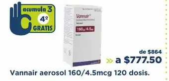 Farmacia San Pablo Medicamentos vannair aeerosol 160/4.5 mcg 120 dodid oferta