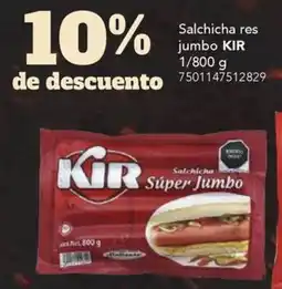 City Club KIR salsicha res jumbo oferta
