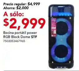 City Club STF bocina portatil power RGB block dome oferta