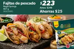 Sam's Club Regal Springs fajitas de pescado oferta