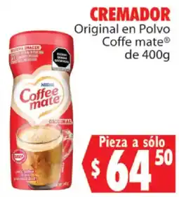 Casa Ley Cremador Original en Polvo Coffe mate oferta