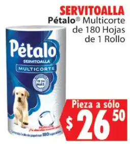 Casa Ley Pétalo Servitoalla Multicorte oferta