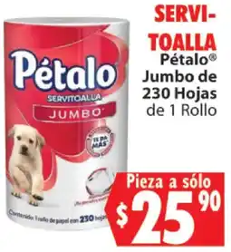 Casa Ley Pétalo Servitoalla Jumbo oferta
