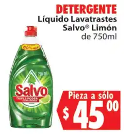 Casa Ley Salvo Líquido Lavatrastes Limón oferta