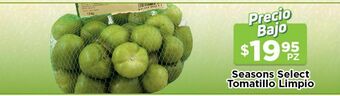 HEB seasons select tomatillo limpio season select oferta