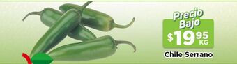 HEB Chile serrano 1 kg oferta