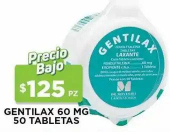 HEB Gentilax gentilax 60 mg tab 50 fenolftaleina 50 pz oferta
