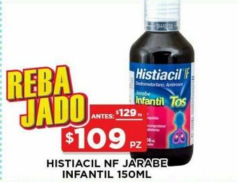 HEB Sanofi histiacil nf infantil 150ml jbe 150 ml oferta