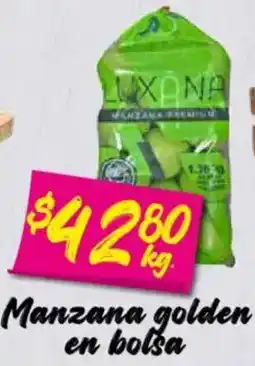 Soriana Mercado Luxana Manzana golden oferta