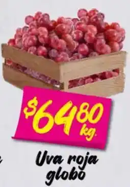 Soriana Mercado Uva roja globo oferta