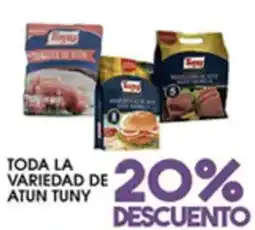 Alsuper Tuny toda la variedad de atun oferta
